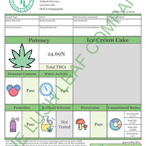 Bulk Premium THCA Kief~25-30% (1oz)